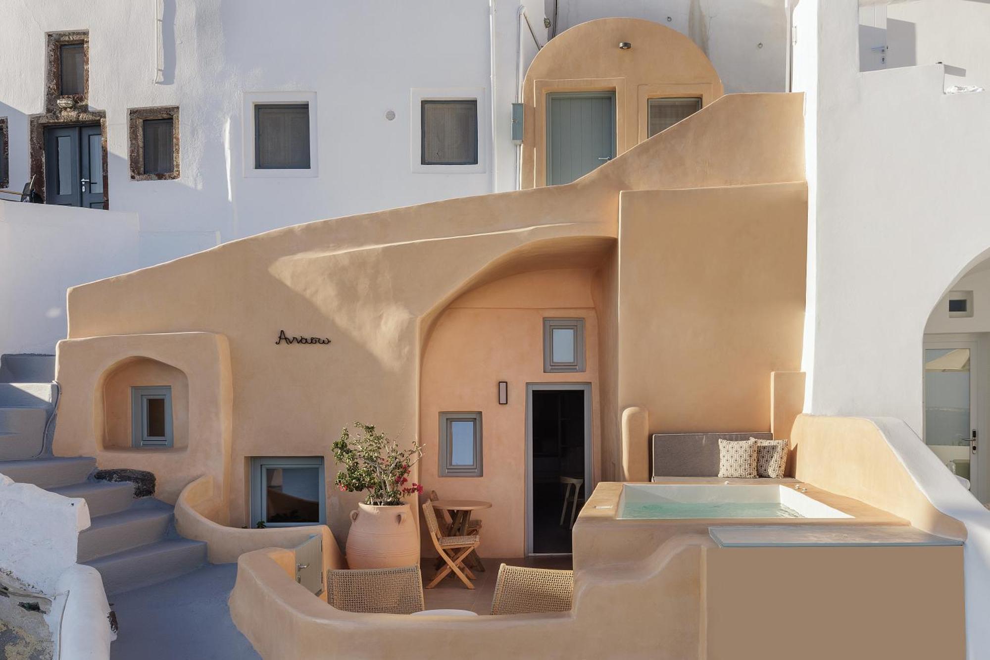 Annouso Villa With Hot Tub By Caldera Houses Oia  Exterior photo