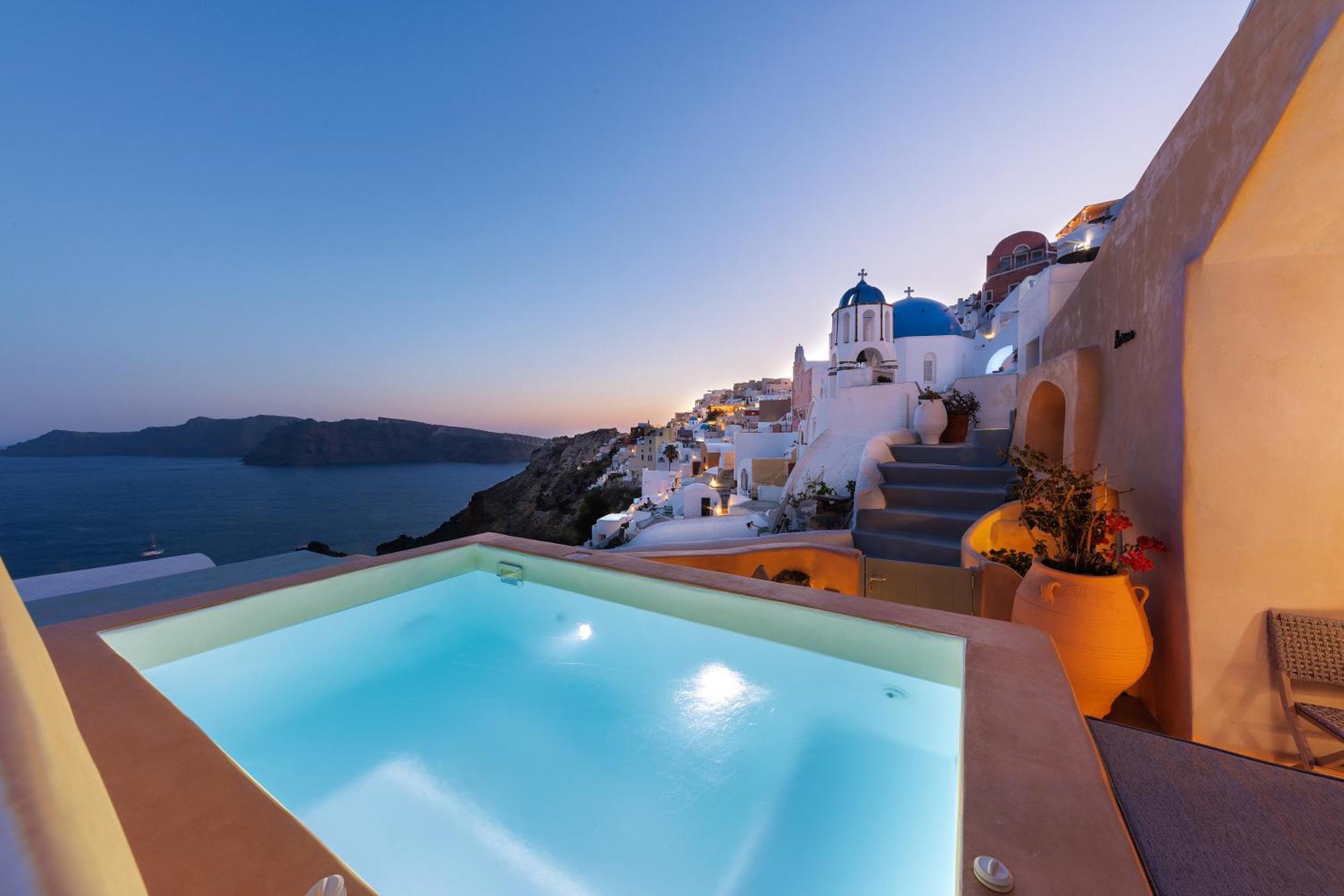 Annouso Villa With Hot Tub By Caldera Houses Oia  Exterior photo